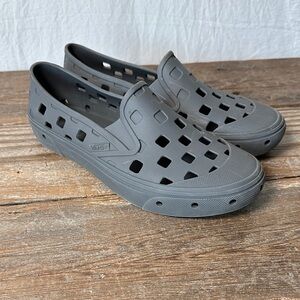 Vans Grey Perforated Slip-On Water Shoes
